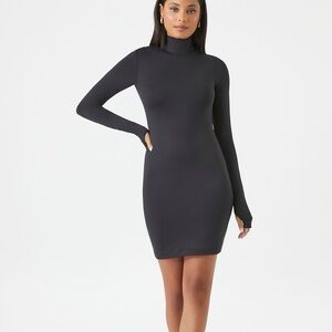 Forever 21 Midnight Long Sleeve Dress high neck